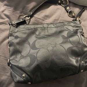 Coach Black Signature Shoulder Bag